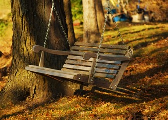 Poster - autumn lawn