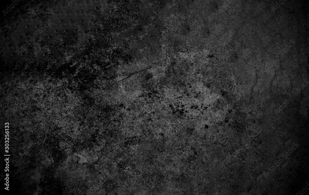 Obraz na płótnie Old wall texture cement dark black gray  background abstract grey color design are light with white gradient background. w salonie