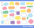© enra - イラスト素材: カラー 吹き出しセット