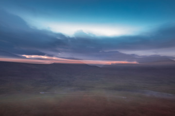 Poster - Blurry Clouds at Sunrise Creative Background