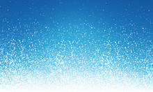 Seamless White Snow Spray On A Blue Background, Vector Art Illustration.