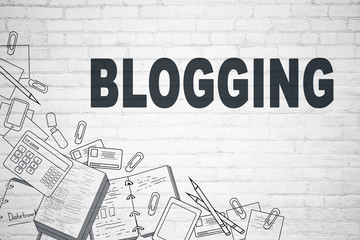 Wall Mural - Blogging and media concept