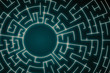 CReative blue labyrinth
