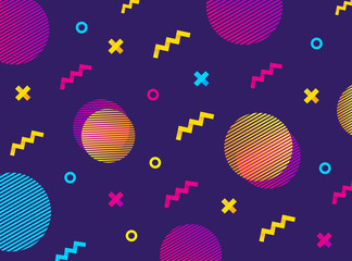 Wall Mural - abstract pattern with color chaotic geometric shapes. vector design.