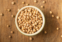 Chickpea, Dry Chickpeas Beans In Bowl, Legume Chickpea 
