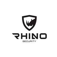 Rhino Security Logo Design Template