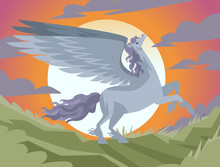 White Pegasus Mythology Winged Horse