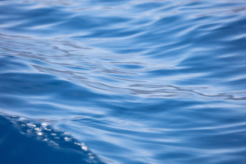 Background of blue water, full frame