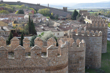 Remparts crénelés d'Avila, Espagne