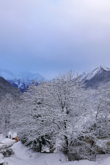 Wall Mural - holiday at the foot of Mont Blanc, France