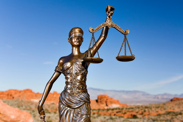 Wall Mural - Bronze Themis statue - symbol of Justice