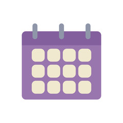 Poster - calendar reminder office flat icon design