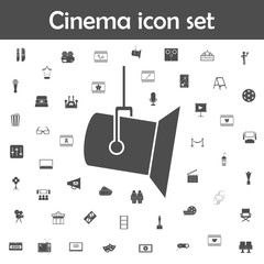 Poster - Studio spotlight icon. Cinema icons universal set for web and mobile