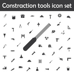 Poster - Rasp work tool icon. Constraction tools icons universal set for web and mobile