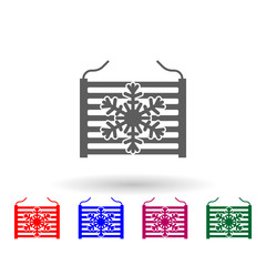 Poster - Radiator in car multi color icon. Simple glyph, flat vector of car repear icons for ui and ux, website or mobile application