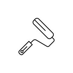 Poster - Paint roller tool icon. Simple line, outline vector of construction tools icons for ui and ux, website or mobile application