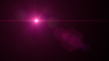 Wall Mural - 8k lens flare effect texture overlay with bokeh effect and light streak in red and pink with black background