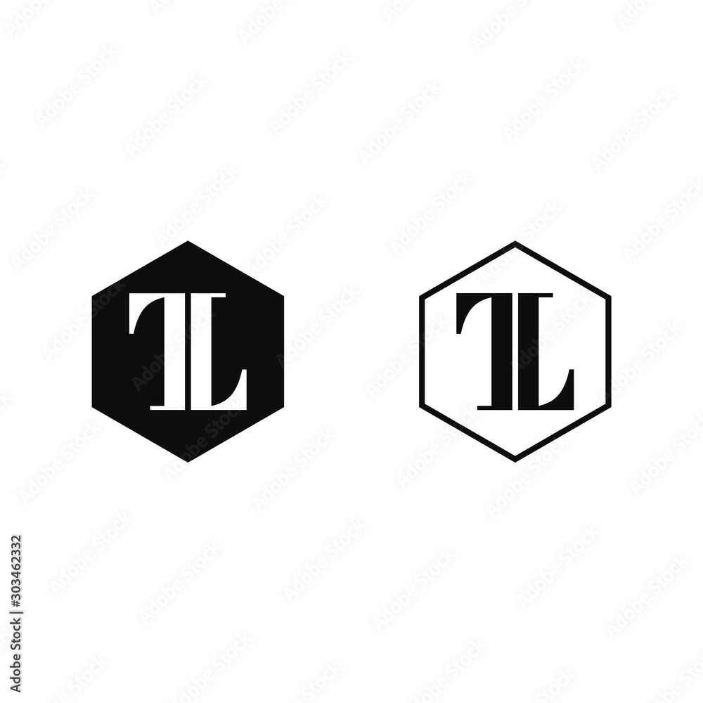 Initial Letter TL Logo Template Design Stock Vector | Adobe Stock