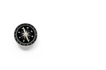 Wall Mural - Compass - small and stylish - on white background top view copy space
