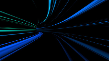 Poster - abstract blue background