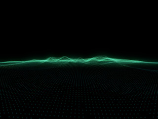 Poster - abstract blue background