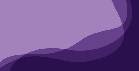 Wall Mural - simple purple background . flat purple gradation . wavy background