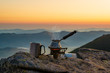 Cooking Turkish coffee high in the mountains