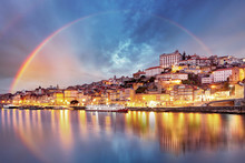 Porto City At Sunset, Portugal