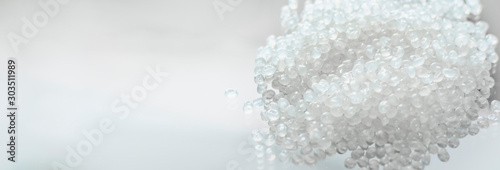Fotomural Close-up of plastic polymer granules