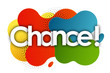 chance in color bubble background