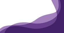 Simple Purple Background . Flat Purple Gradation . Wavy Background