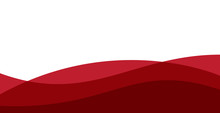 Red Background, Red And White Background. Flat Red Wave Background