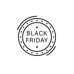 Aufkleber - Circle sticker icon. Simple line, outline vector of black friday icons for ui and ux, website or mobile application