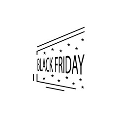 Poster - Stars, sticker icon. Simple line, outline vector of black friday icons for ui and ux, website or mobile application
