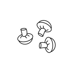 Poster - Mushroom icon. Simple line, outline vector of organic food icons for ui and ux, website or mobile application