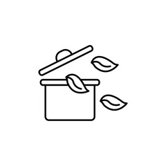 Poster - Healthy soup icon. Simple line, outline vector of organic food icons for ui and ux, website or mobile application