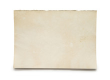 Note Paper On White Background