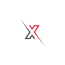 X Letter Logo Template Vector Icon