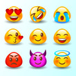 © YULIIA - Set of Emoticons. Set of Emoji.