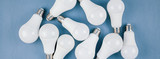 Fototapeta Konie - Energy saving and eco friendly LED light bulbs