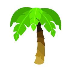 Palm tree emoji vector 