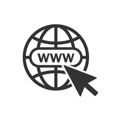Wall Mural - website icon. vector www icon