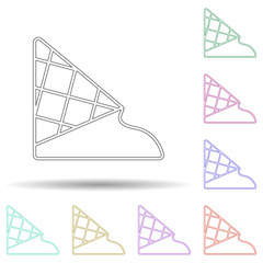 Poster - Melting ice cream multi color icon. Simple thin line, outline vector of ice cream icons for ui and ux, website or mobile application