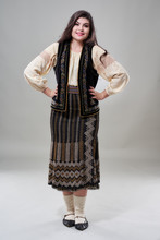 Romanian Woman In Traditional Costume