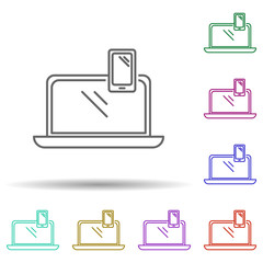 Fototapete - Other devices multi color icon. Simple thin line, outline vector of security icons for ui and ux, website or mobile application