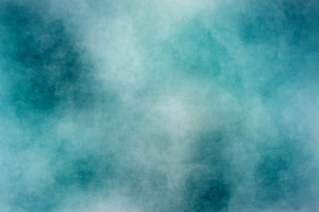 Gray white and blue green gradient watercolor background design soft marbled painted texture with abstract cloudy foggy misty pattern in dusty grainy grungy textured paper canvas wall backdrop image 