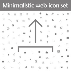 Sticker - Upload vector icon. Web, minimalistic icons universal set for web and mobile