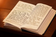 Jewish praying book on table, The machsor is the prayer book used by Jews on the High Holidays