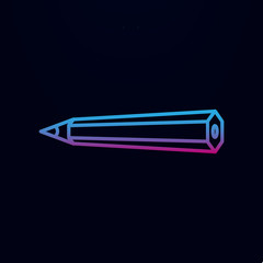 Poster - pencil nolan icon. simple thin line, outline vector of education icons for ui and ux, website or mob
