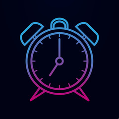 Poster - Alarm clock nolan icon. Simple thin line, outline vector of education icons for ui and ux, website or mobile application